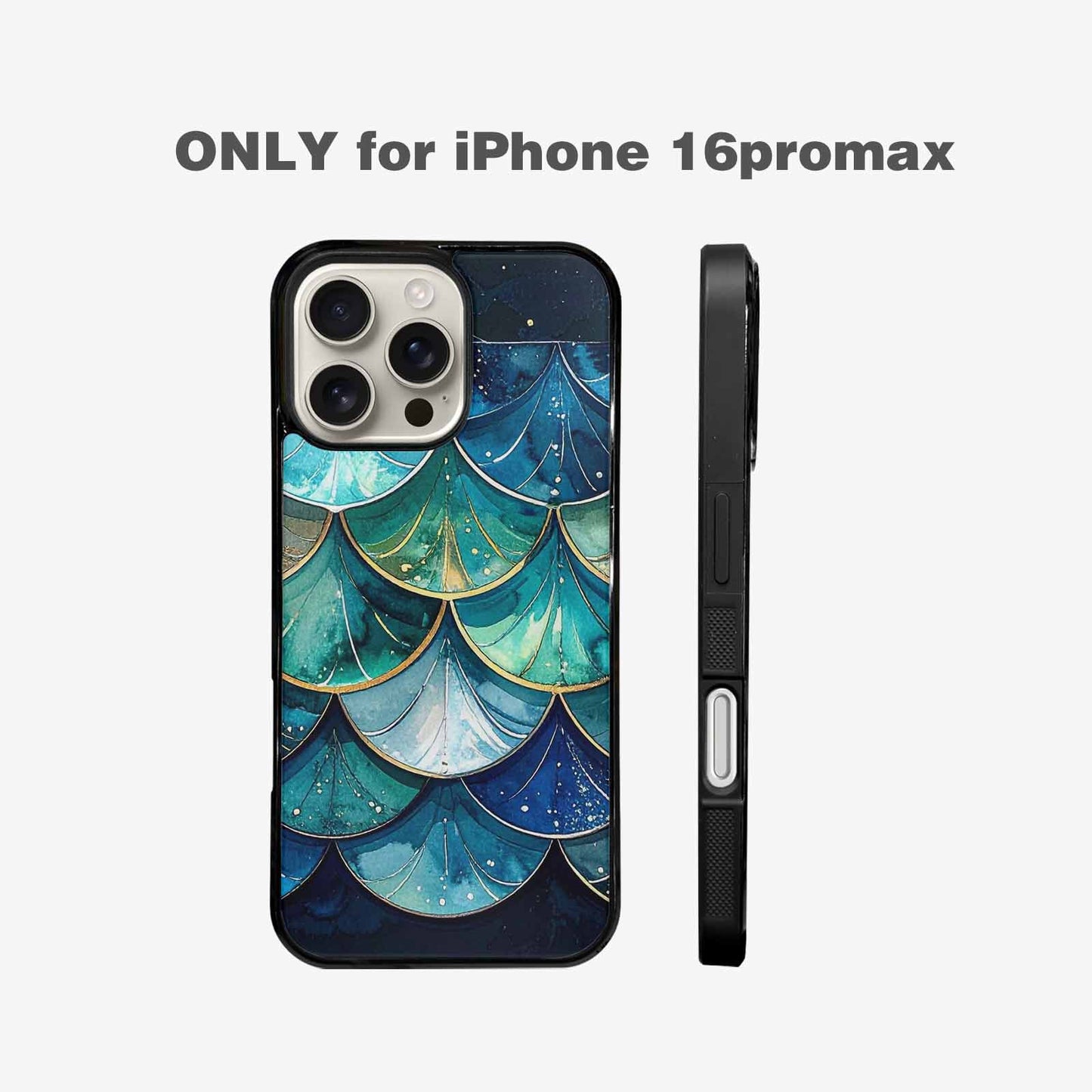 iPhone 16 Pro Max Case — Mermaid Scale, Custom Printed Phone Case