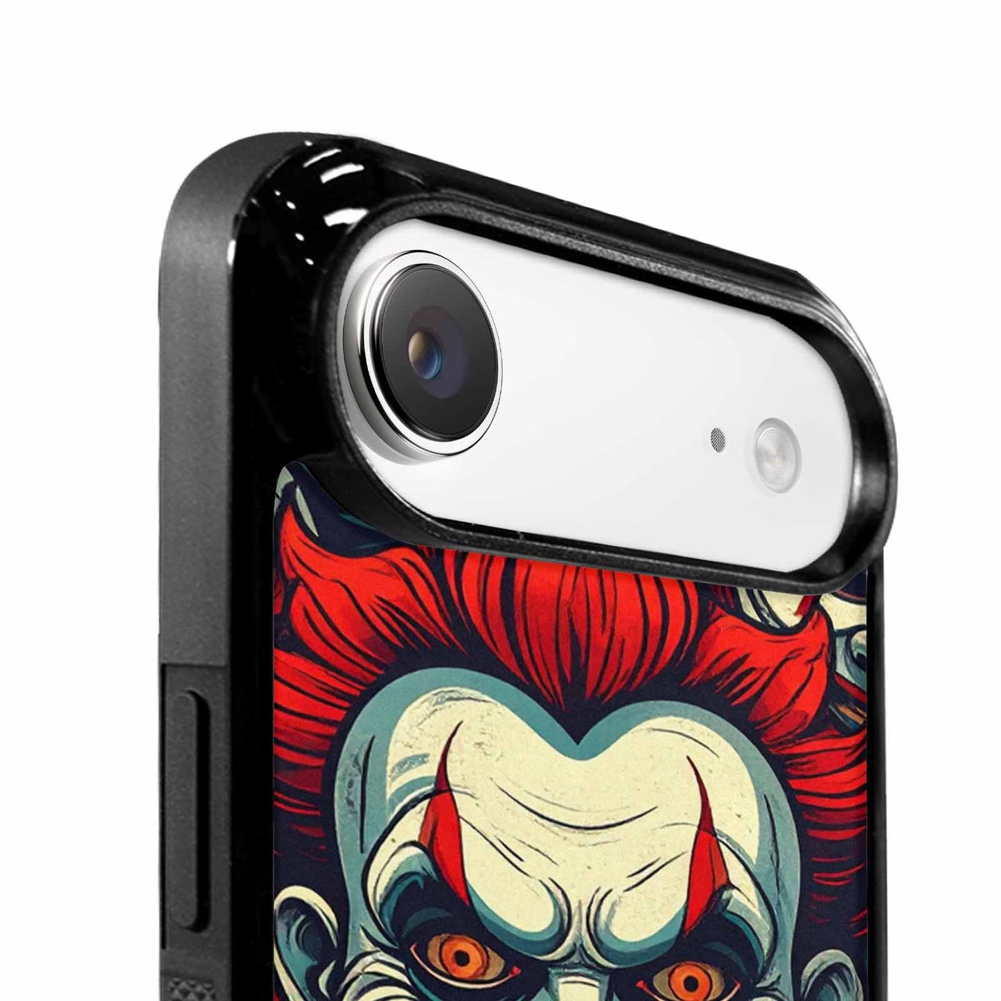 iPhone 17 Air Case — Evil Circus Heads Faces Overlapping Cartoon, Custom Made Phone Cover