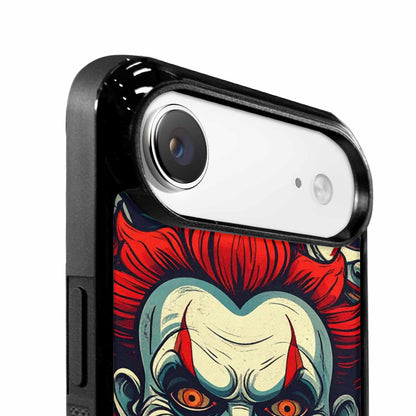 iPhone 17 Air Case — Evil Circus Heads Faces Overlapping Cartoon, Custom Made Phone Cover