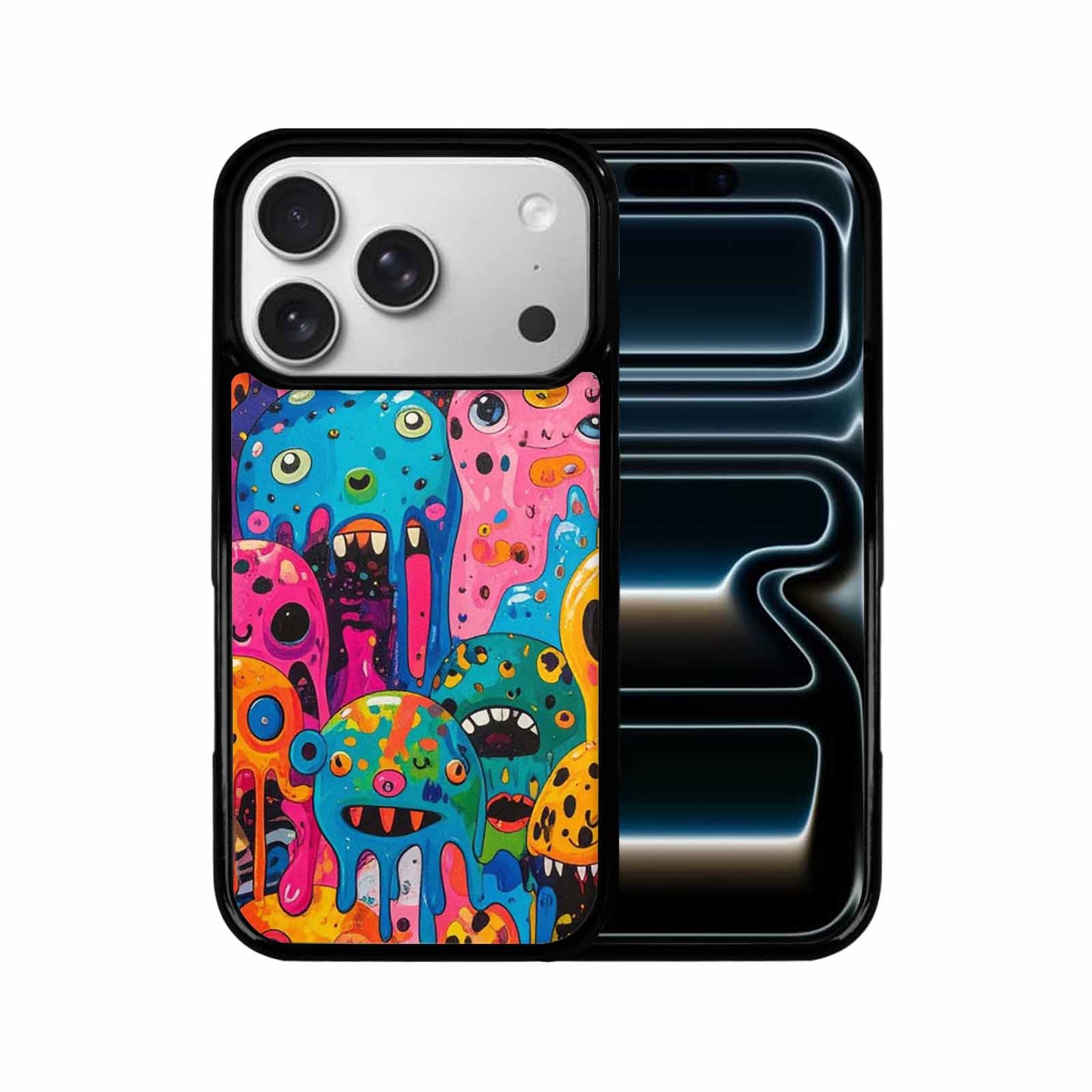 iPhone 17 Pro Case — Melting Aliens Pattern Hundreds Of Alien, Original Design Phone Case