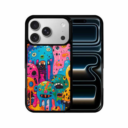 iPhone 17 Pro Case — Melting Aliens Pattern Hundreds Of Alien, Original Design Phone Case