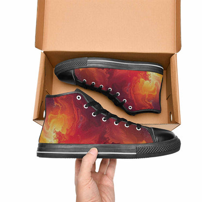 MEN'S Galaxy Art - High Top Canvas Wallpaper Art Shoes