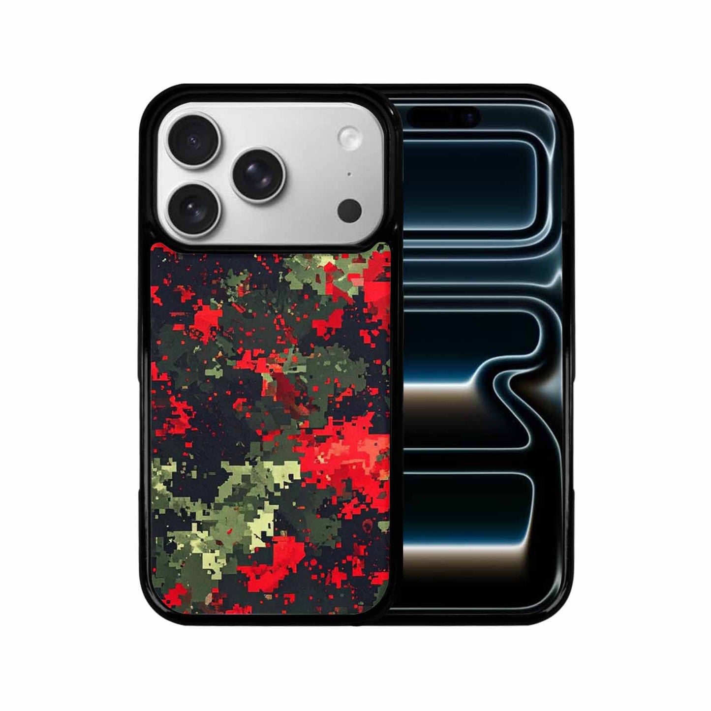 iPhone 17 Pro Case — Small Military Camouflage Blotch Pattern Camo, Original Design Phone Case