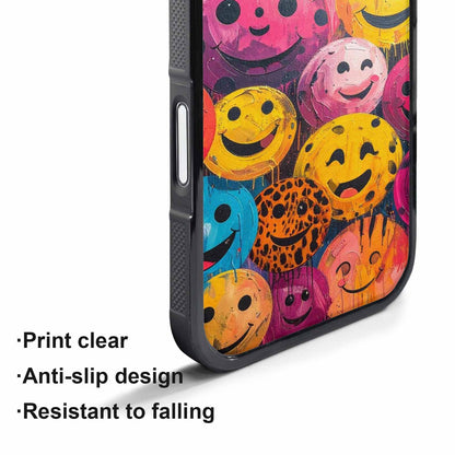 iPhone 17 Pro Max Case — Smiley Faces Animal Printsmile Animal Print, Custom Made Phone Cover