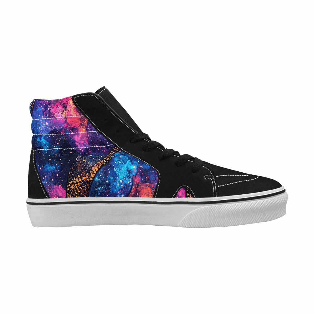 WOMEN'S Galaxy Snake Print High Top Canvas Dark Academia Shoes