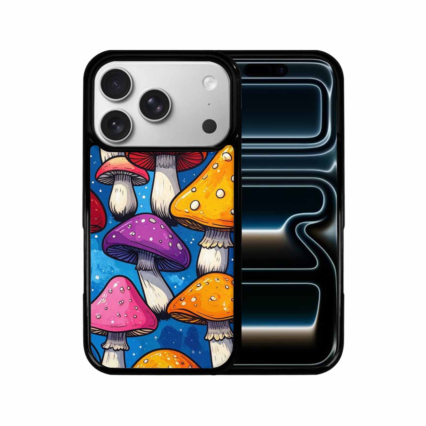 iPhone 17 Pro Case — Vivid Winter Mushroom Seamless Cartoon Cute, Custom Art Phone Cover