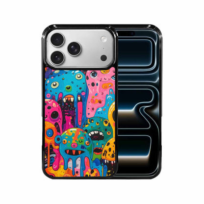 iPhone 17 Pro Max Case — Melting Aliens Pattern Alien Scifi, Custom Designed Case Cover