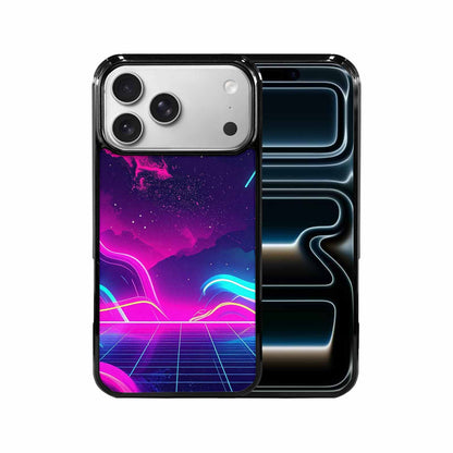 iPhone 17 Pro Max Case — Neon Cartoon Art Pattern Retro Vintage, Custom Made Phone Cover