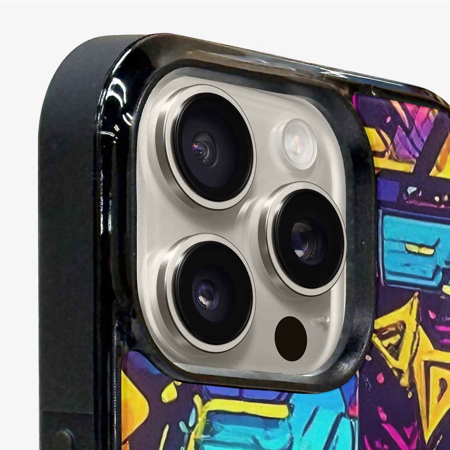 iPhone 16 Pro Max Case — 80s Retro Motif 80s Retro Motifs, Custom Designed Case Cover