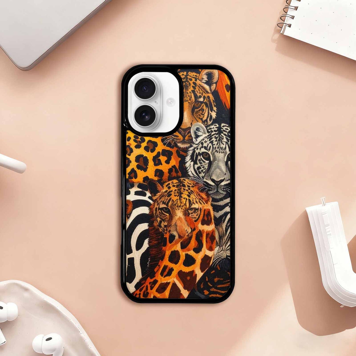 iPhone 17 Case — Small Animal Print Pattern, Animal Print, Custom Made Phone Cover