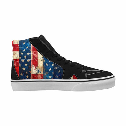 WOMEN'S American Flag Stars High Top Canvas Surreal Sneakers