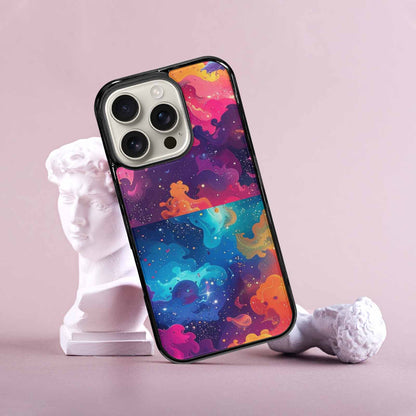 iPhone 16 Pro Case — Cosmic Creature And Object Mashup Pattern, Custom Art Phone Cover