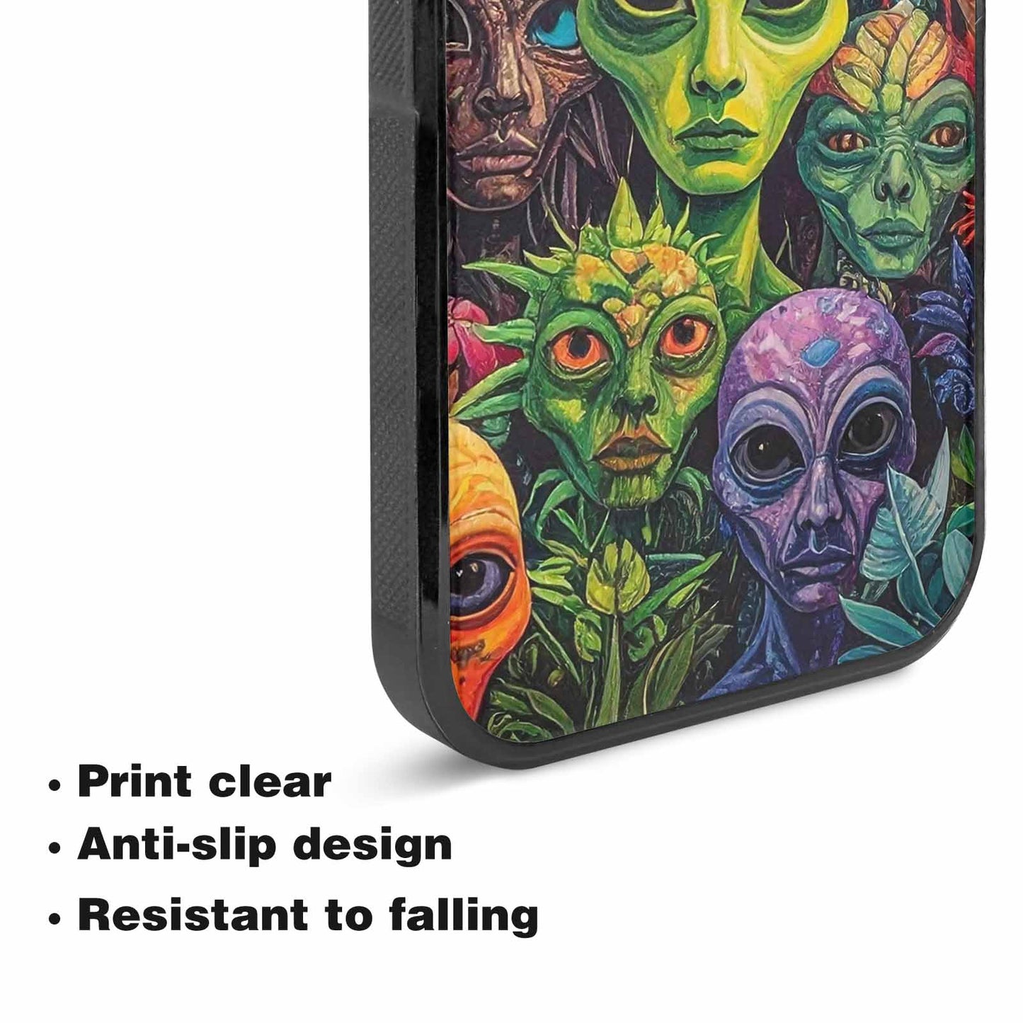 iPhone 15 Case — Aliens Pattern Hundreds Of Sma, Original Design Phone Case