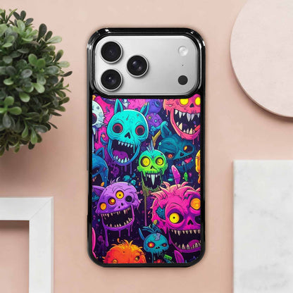iPhone 17 Pro Max Case — Mixed Toxic Glow Creature Cartoon Cute, Custom Designed Case Cover