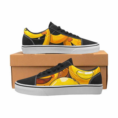 WOMEN'S Melting Moon Smiley — Lace-Up Canvas Neon Fantasy Shoes