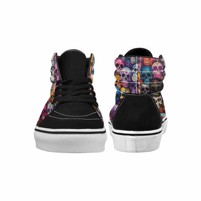 MEN'S Skulls (general) High Top Canvas Vivid Sneakers
