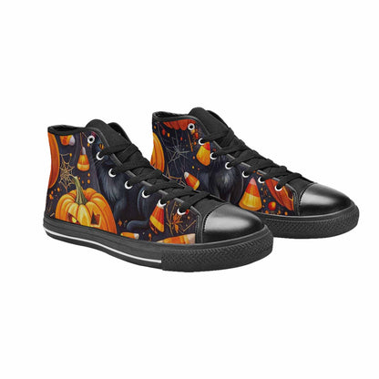 WOMEN'S Halloween High Top Canvas Dark Academia Shoes