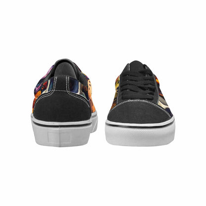 WOMEN'S Skulls Lace-Up Canvas Neon Fantasy Shoes