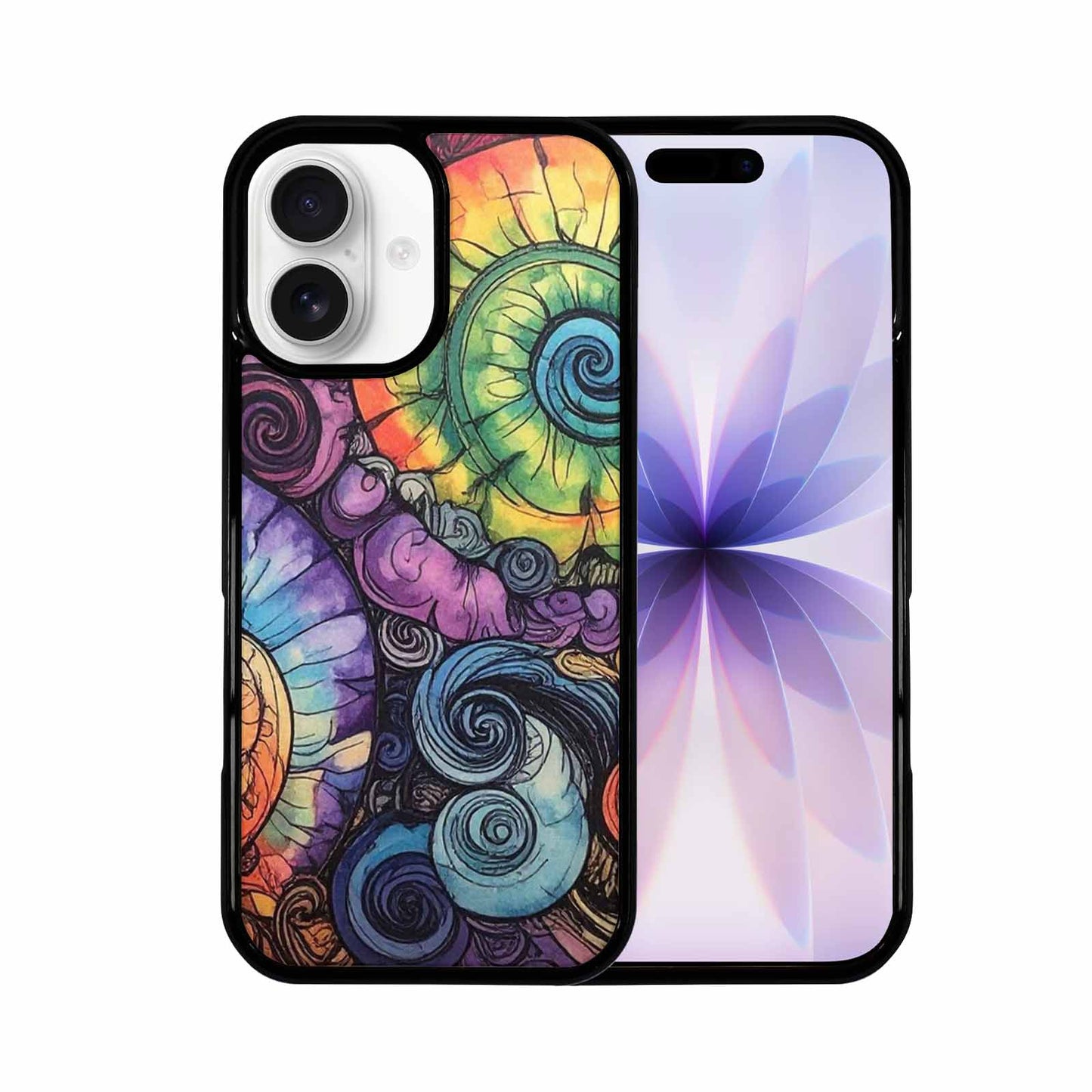 iPhone 17 Case — Tie Dye Swirls (black Tie Dye, Custom Made Phone Cover