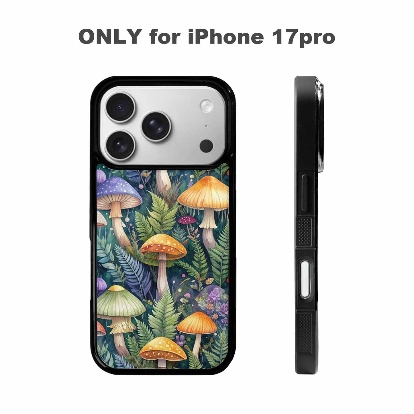 iPhone 17 Pro Case — Mushrooms Botanicalmushrooms P Floral, Personalized Phone Case