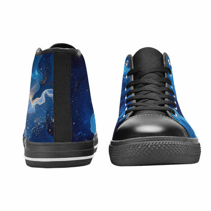 MEN'S Galaxy Art - High Top Canvas Cottagecore Sneakers