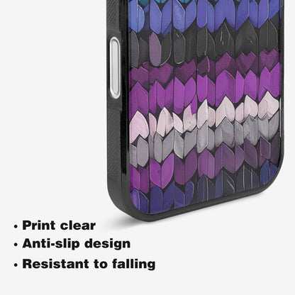 iPhone 16 Case — Asexual Flag Color Theme Small Rainbow, Original Design Phone Case