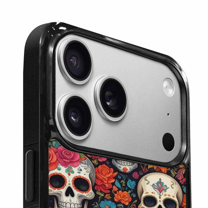 iPhone 17 Pro Case — Small Skull Pattern Randomly Varying Gothic, Original Design Phone Case