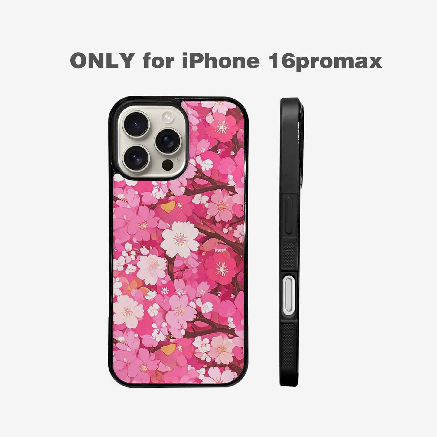 iPhone 16 Pro Max Case — Cherry Blossom Branch Cherry Blo E7l, Custom Made Phone Cover