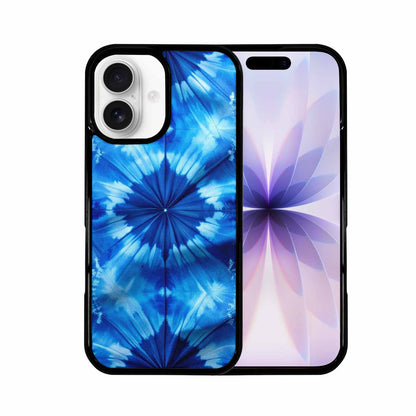 iPhone 17 Case — Tie Dye Shibori Indigo Tie Dye, Personalized Phone Case