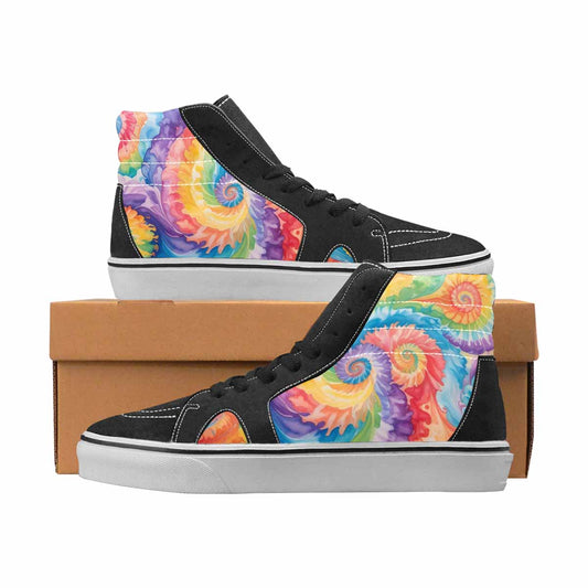 WOMEN'S Tie Dye High Top Canvas Graphic Print Y2K Limited Edition Sneakers
