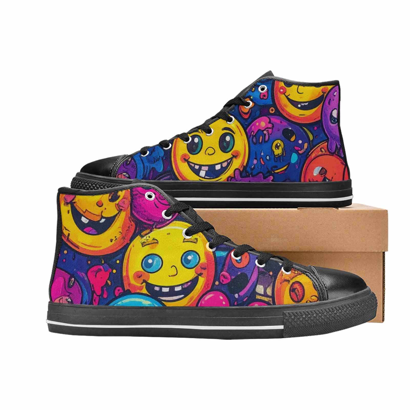MEN'S Funny Looking Cartoon High Top Canvas Dreamcore Shoes
