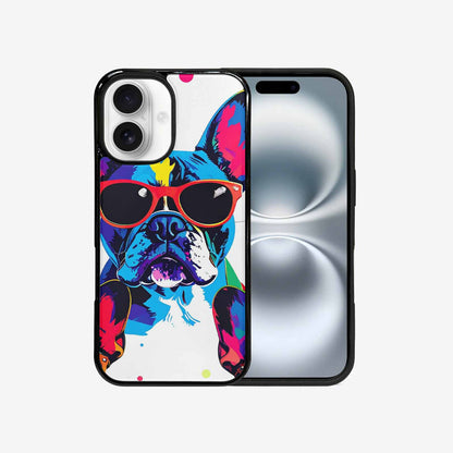 iPhone 16 Case — French Bulldog Pop Art Pattern, Personalized Phone Case