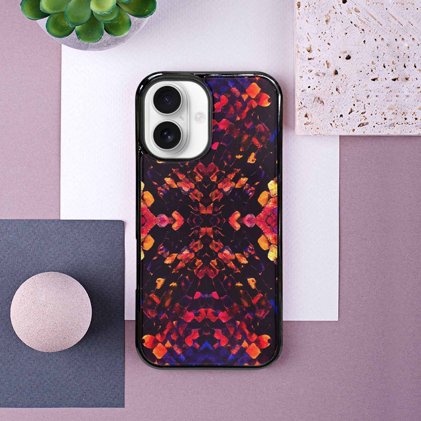 iPhone 16 Case — Dark Snake Print, Custom Printed Phone Case