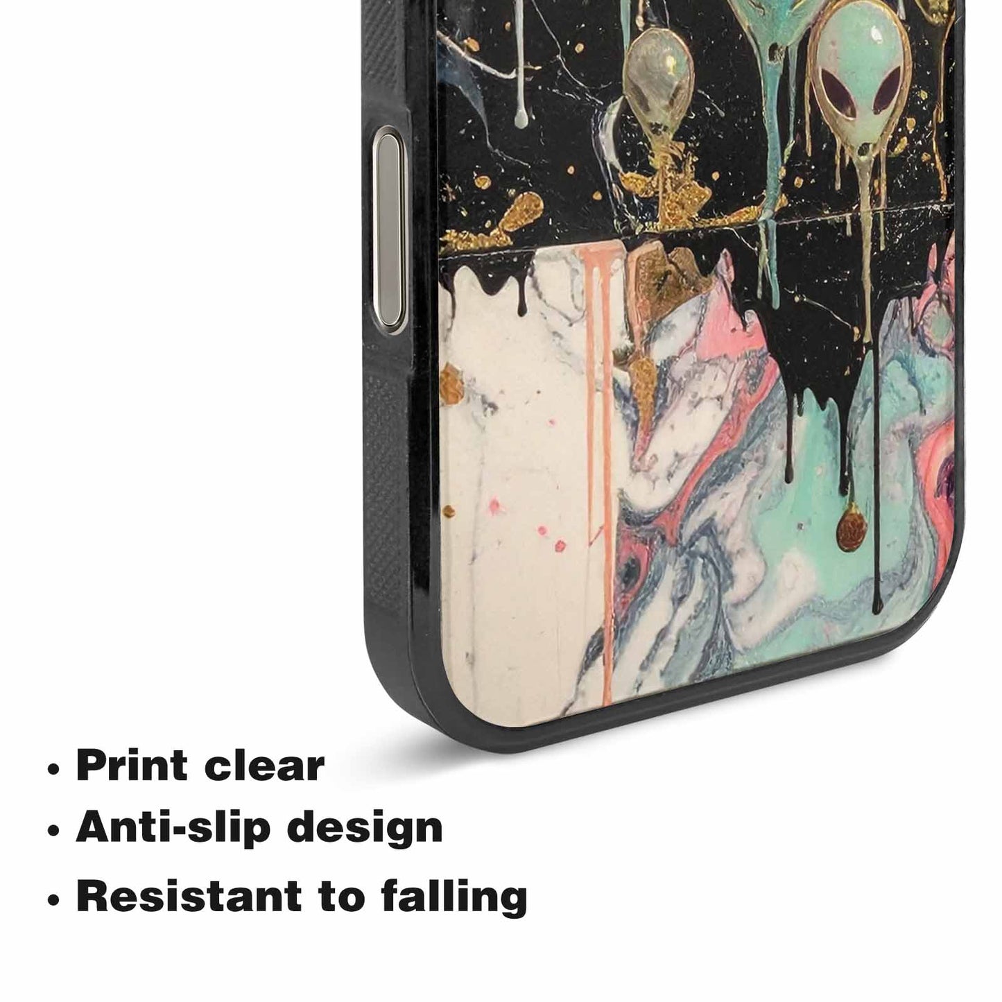 iPhone 16 Pro Max Case — Aliens Marblemelting Aliens Pa 7eb Personalized, Personalized Phone Case