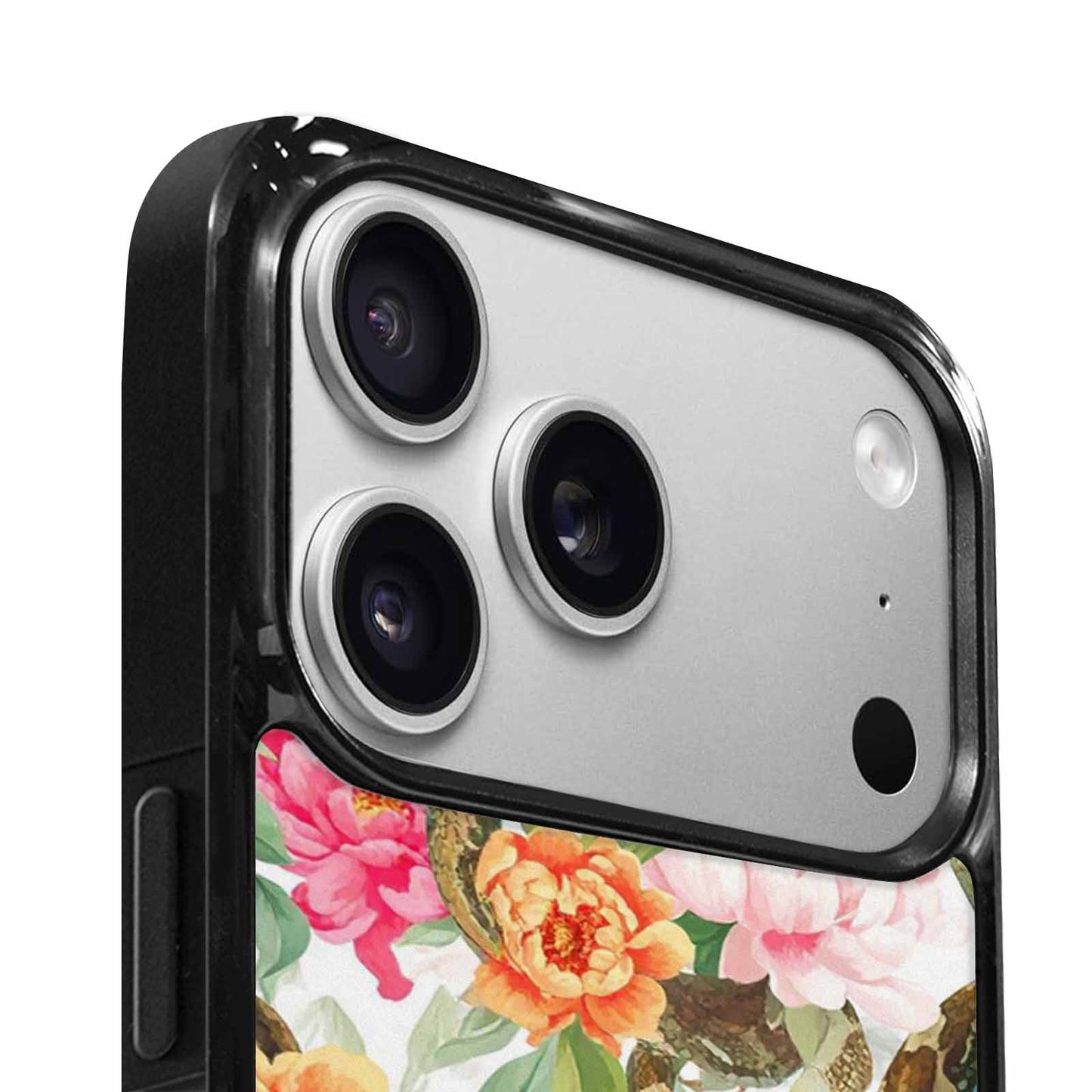iPhone 17 Pro Case — Snakes Print Floral Seamless Pattern Floral, Original Design Phone Case