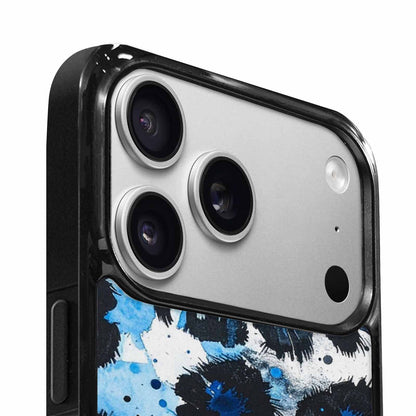 iPhone 17 Pro Case — Animal Print Black Blue Ink Animal, Customized Protective Case