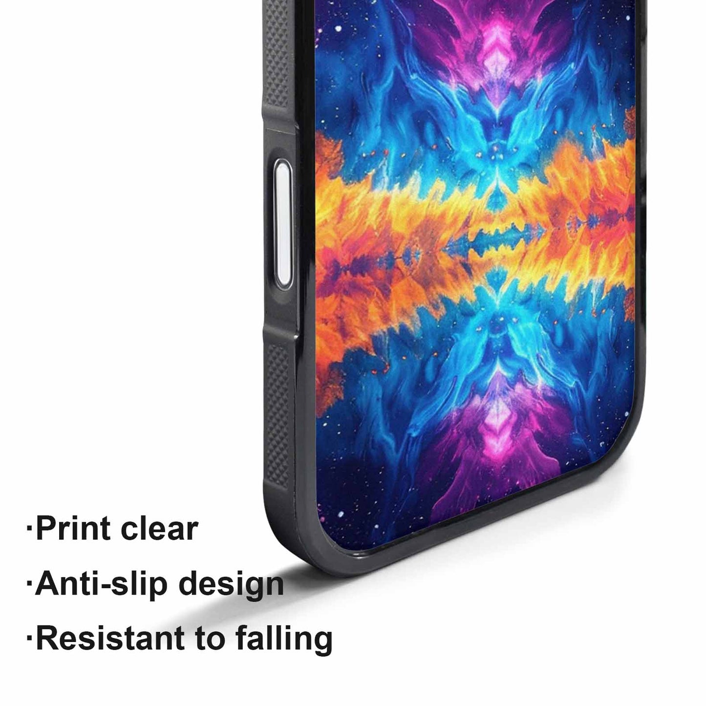 iPhone 17 Pro Case — Tie Dye Galaxy Art Seamless Tie, Original Design Phone Case