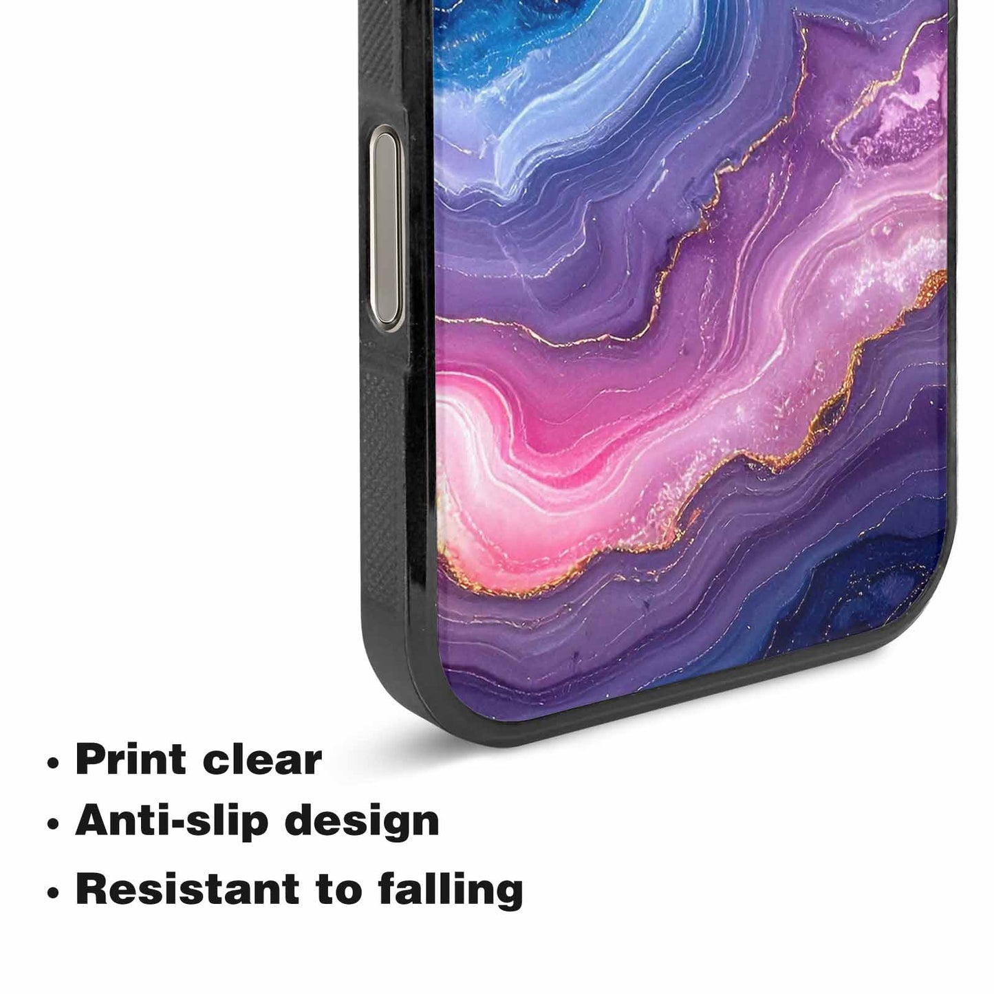 iPhone 16 Pro Case — Marble Galaxy, Original Design Phone Case