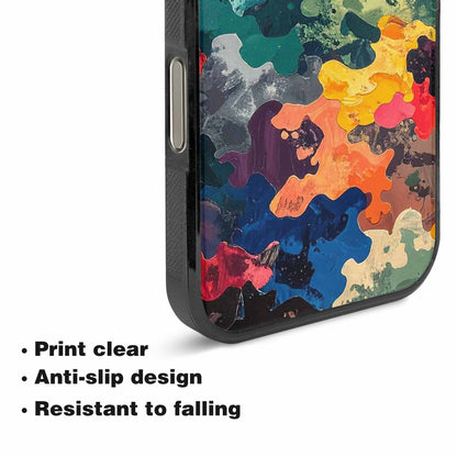 iPhone 16 Pro Max Case — Camo Patches Full Color Vibrant Camo, Custom Made Phone Cover