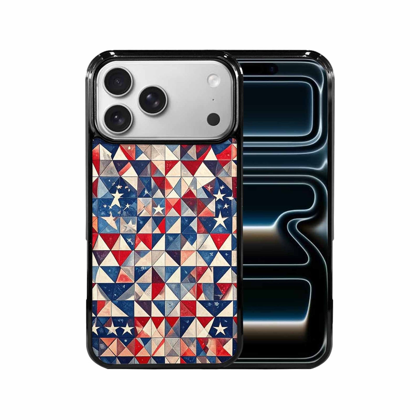 iPhone 17 Pro Max Case — Small American Flag Stars Galaxy Space, Custom Designed Case Cover