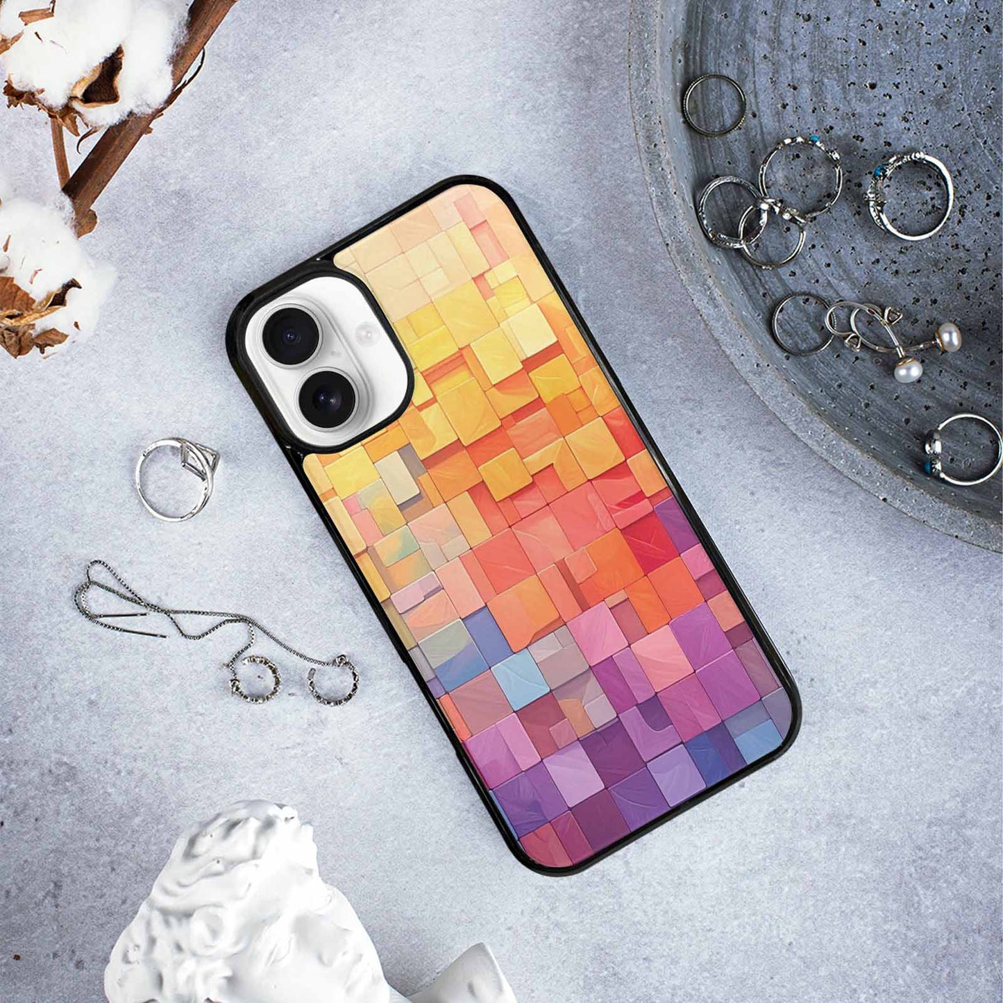 iPhone 16 Plus Case — Color Gradient Fade Pattern Hundreds Of, Custom Designed Case Cover