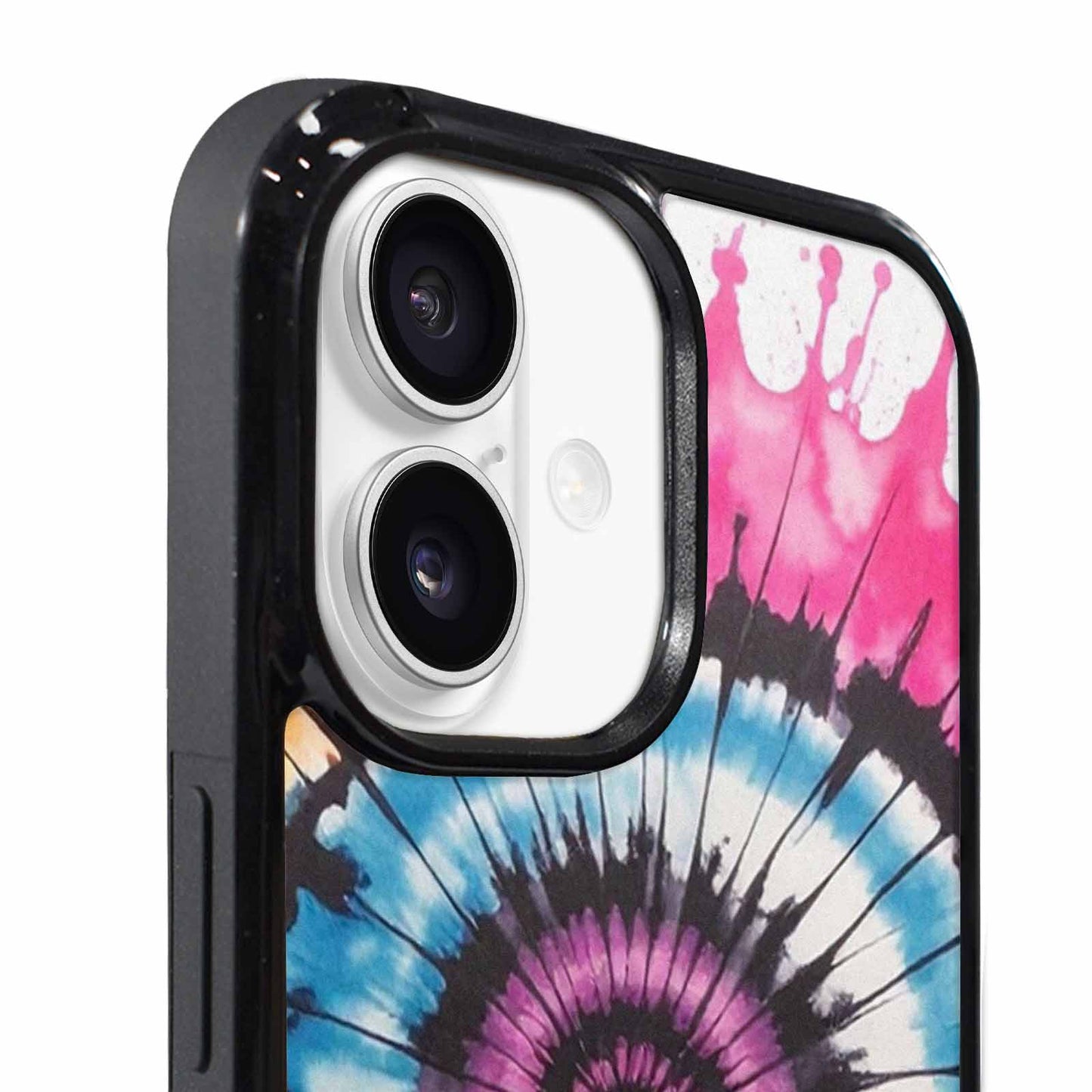 iPhone 17 Case — Tie Dye Swirls Black Tie Dye, Custom Designed Case Cover