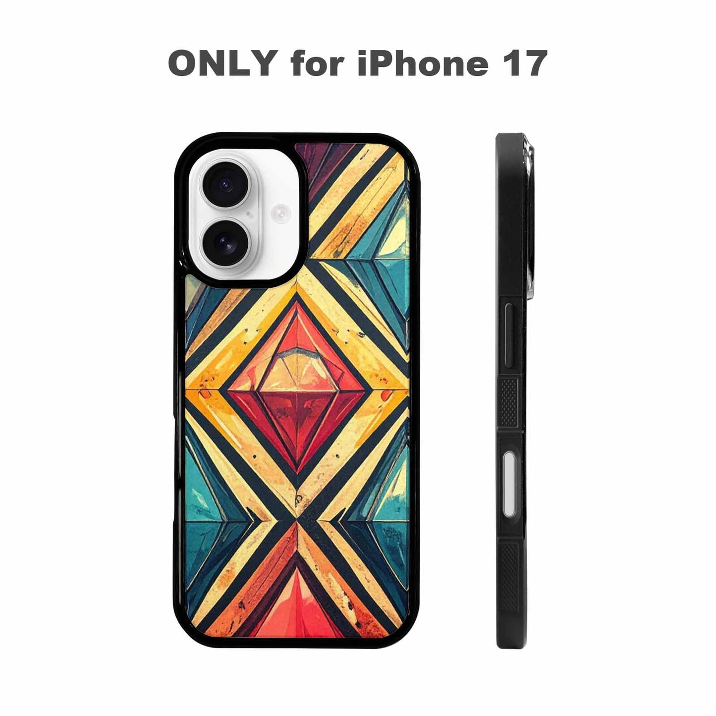 iPhone 17 Case — Vintage Summer Diamond Retro Vintage, Custom Designed Case Cover