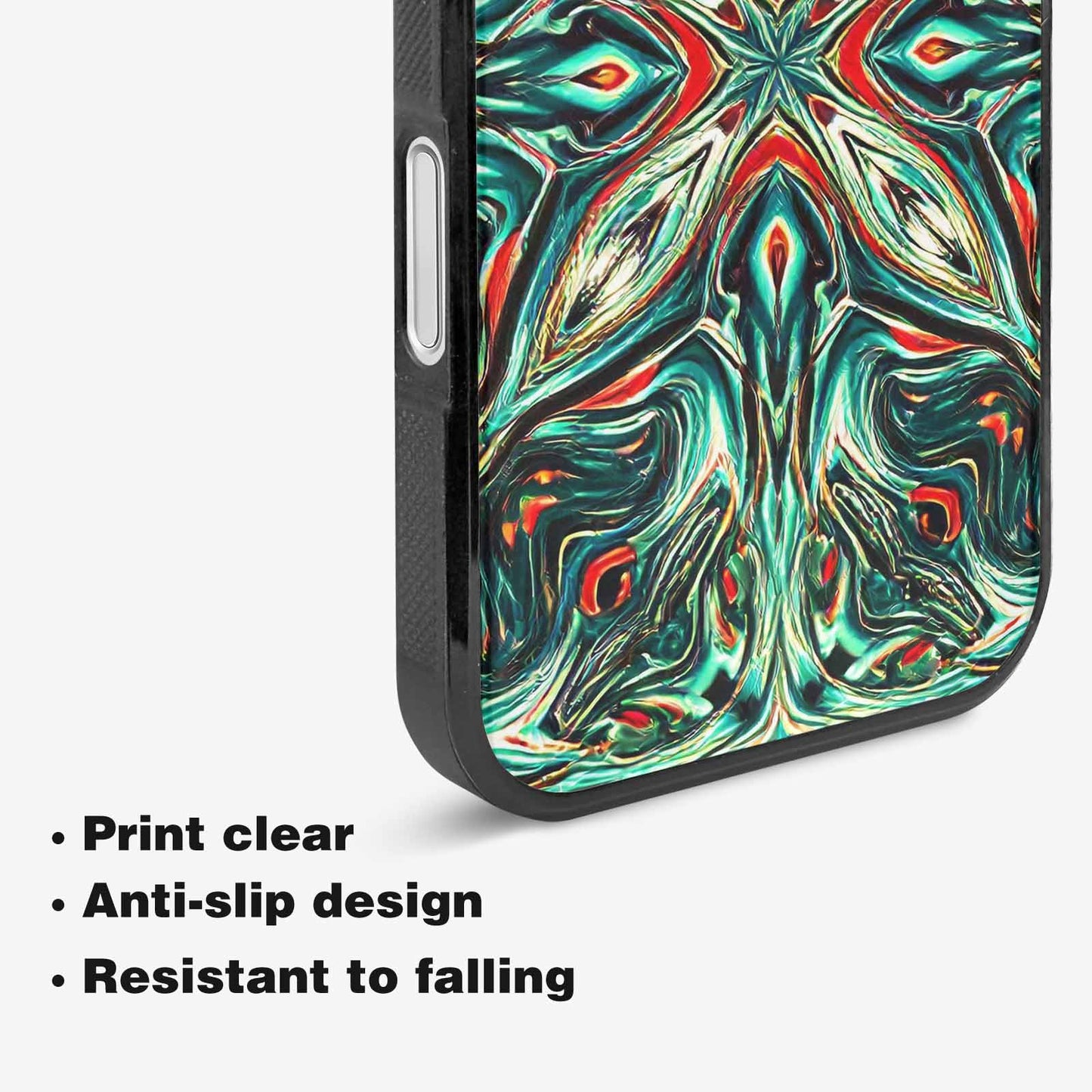 iPhone 16 Plus Case — Holographic Tribal Blaze, Custom Print Case Cover