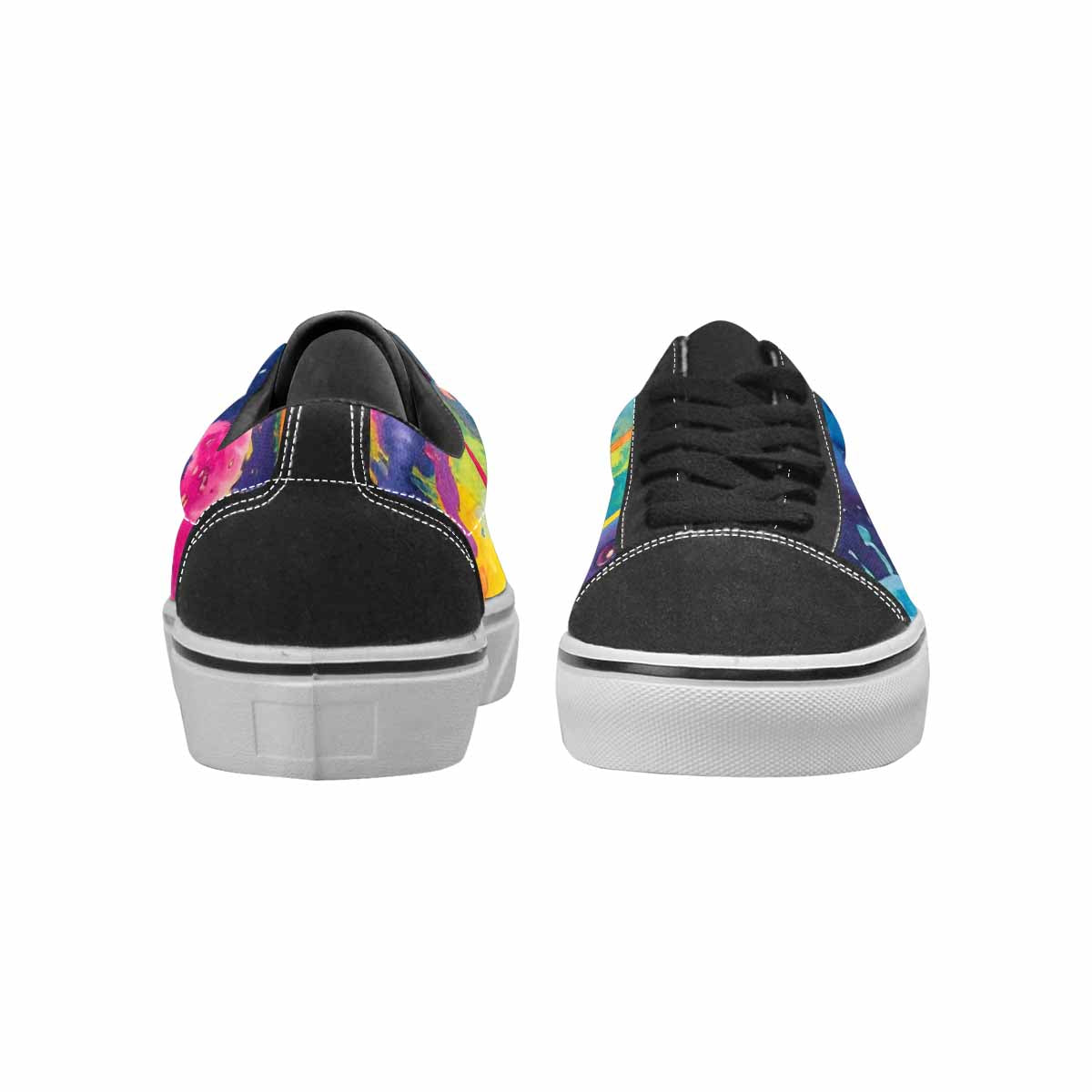 WOMEN'S Aliens  Tie Dye Lace-Up Canvas Grunge Shoes