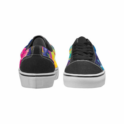 WOMEN'S Aliens  Tie Dye Lace-Up Canvas Grunge Shoes
