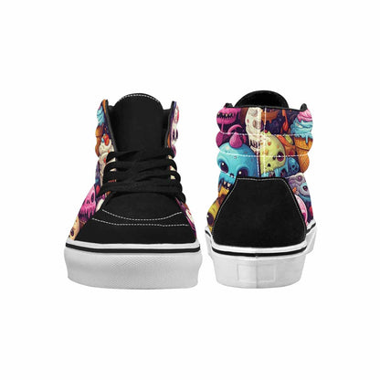 MEN'S Ice Cream Monsters  High Top Canvas Grunge Shoes