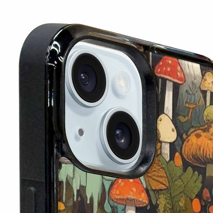 iPhone 15 Plus Case — Mushrooms Camomushrooms Patter Bki Personalized Phone, Customized Protective Case