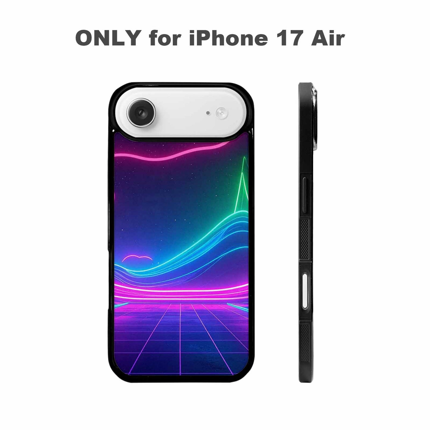 iPhone 17 Air Case — Neon Cartoon Art Pattern Retro Vintage, Custom Phone Case