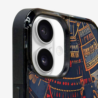 iPhone 16 Plus Case — Samurai Art Repeat Pattern, Original Design Phone Case